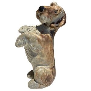 Vintage MCM ceramic Terrier dog figurine